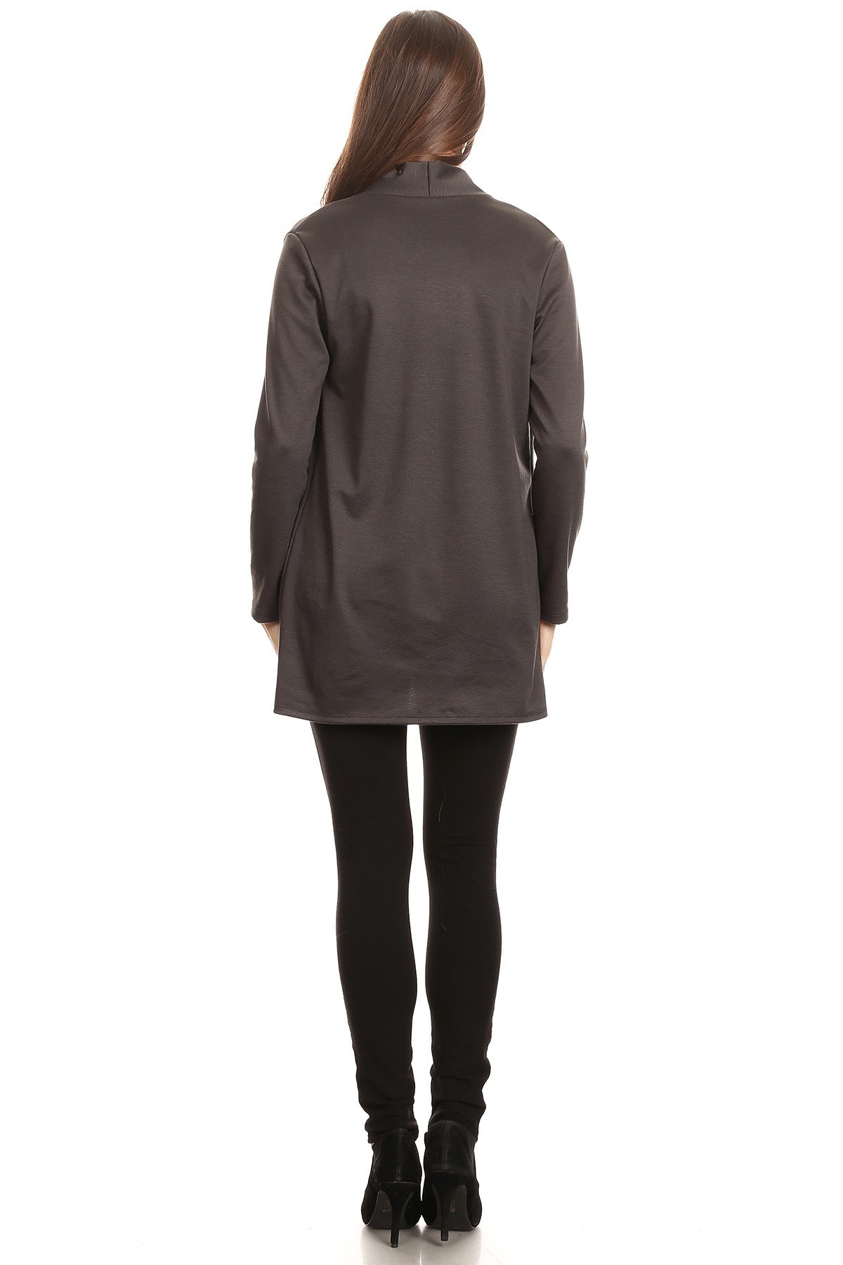 Long Cardigan with Pockets, styled full-length look