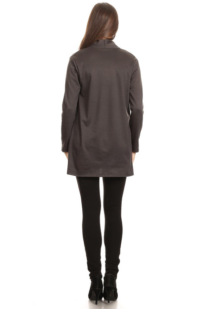 Long Cardigan with Pockets, styled full-length look
