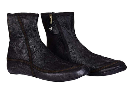 Cozy Leather Winter Slippers, front view