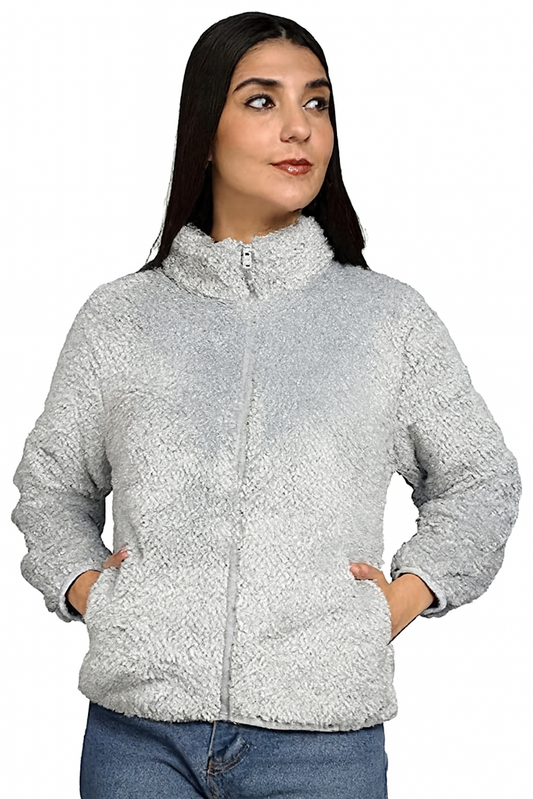 Lightweight Fashion Jacket in grey, front view